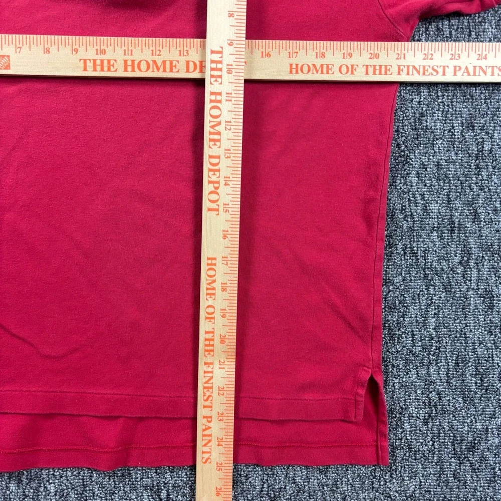 Vintage 90s Made In USA Ralph Lauren Preppy Red Polo Shirt Pony Logo Large
